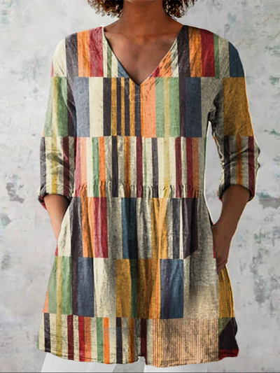 Farrah™ | Long Sleeve V-Neck Shirt