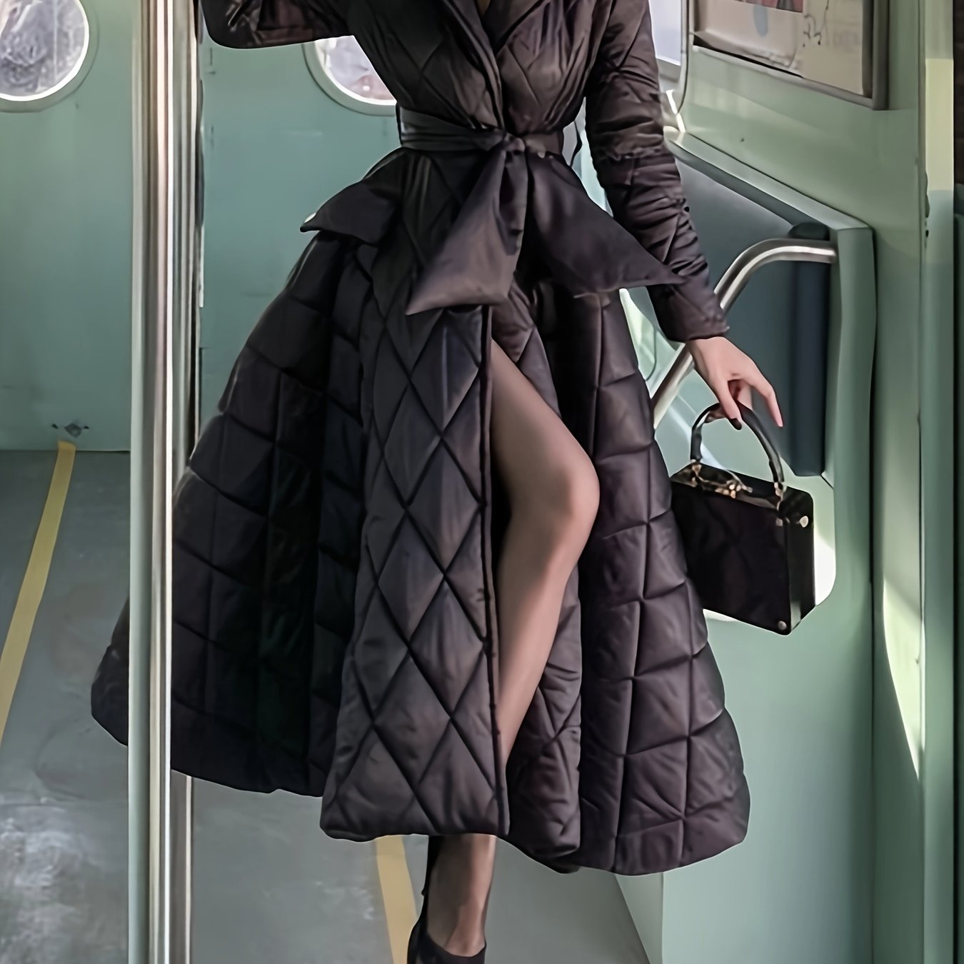 Valentina™ – Cappotto Trapuntato Lungo