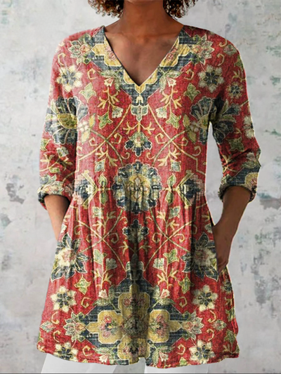 Dahlia™| Long Sleeve V-Neck Shirt