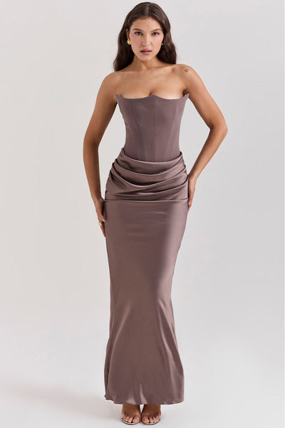 Patricia™ - Long Dress Satin Finish