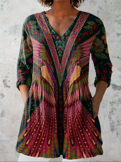 Adrianna™| Long Sleeve V-Neck T-Shirt