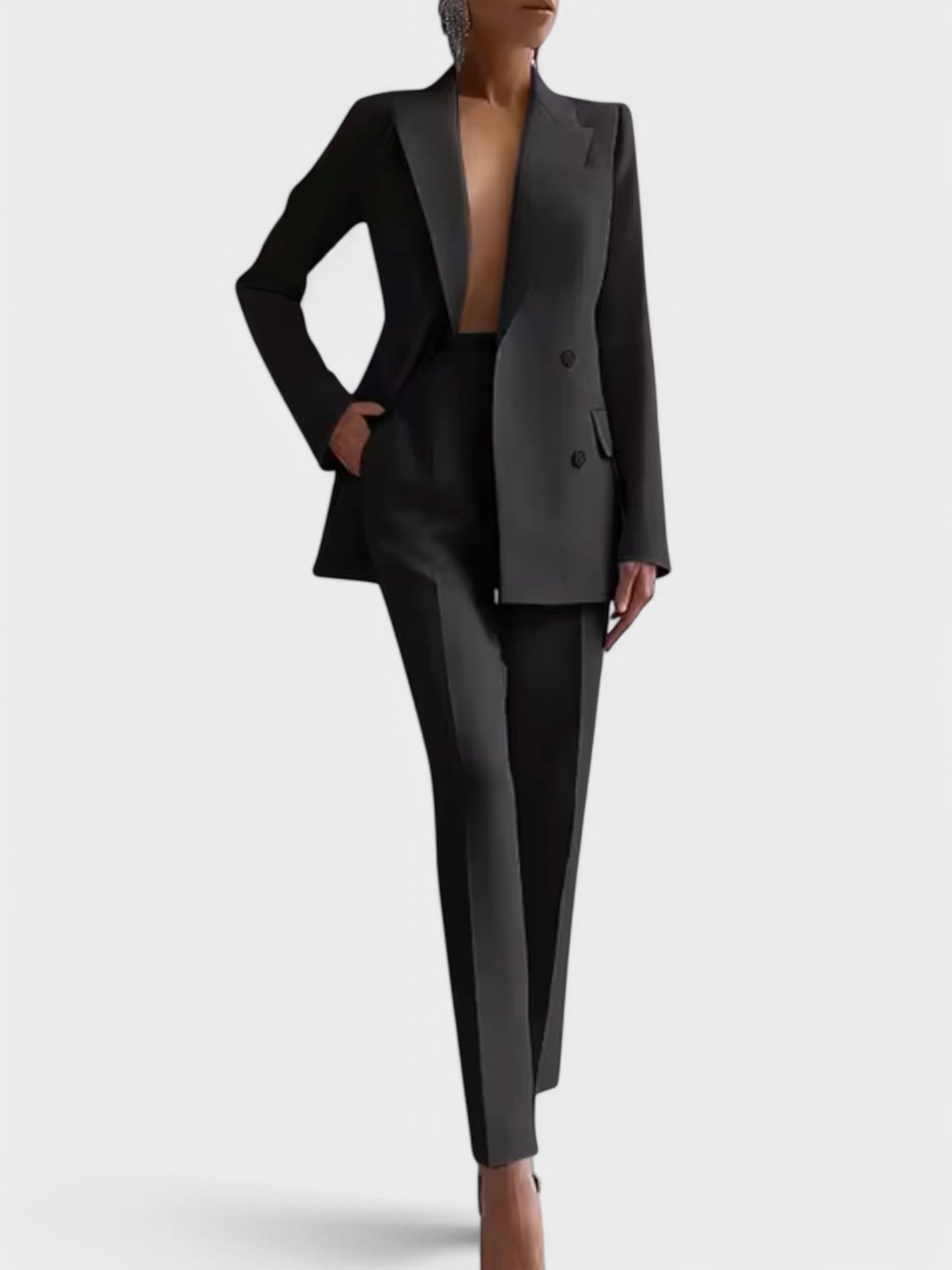 Marisa™ – Blazer and Pleated Pants Set