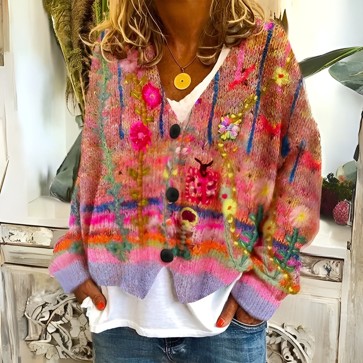 Lola™ | Floral cardigan