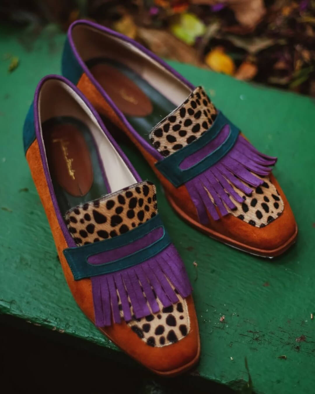 Hallie™ | Loafer With Fringes And Animal Print