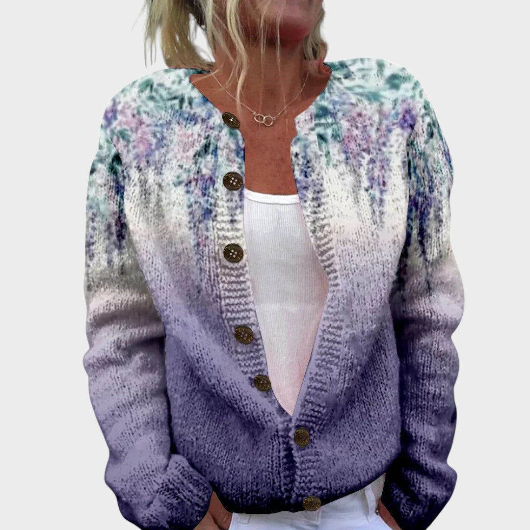 Inês™ - Autumn Floral Cardigan