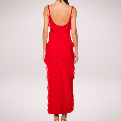 Violeta™ - Elegant Long Dress with Ruffles