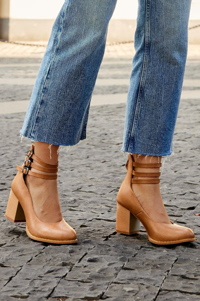 Ariana™ |  Triple Buckle Heels