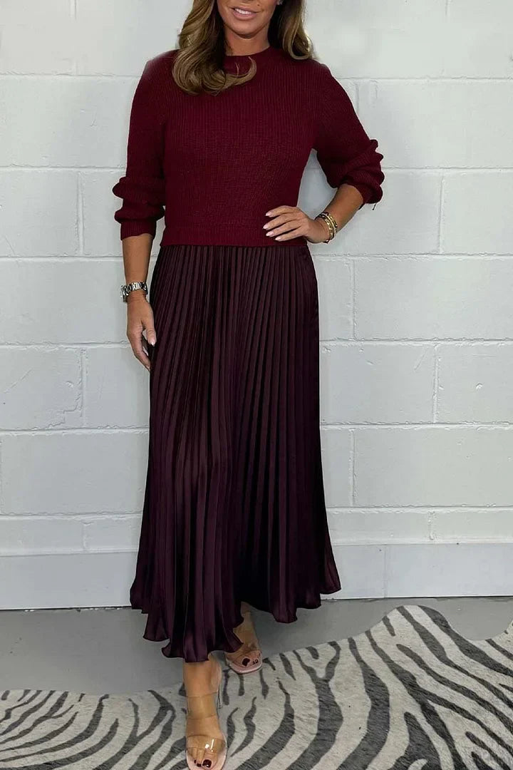 Elina™ - Jersey with Pleated Skirt in One