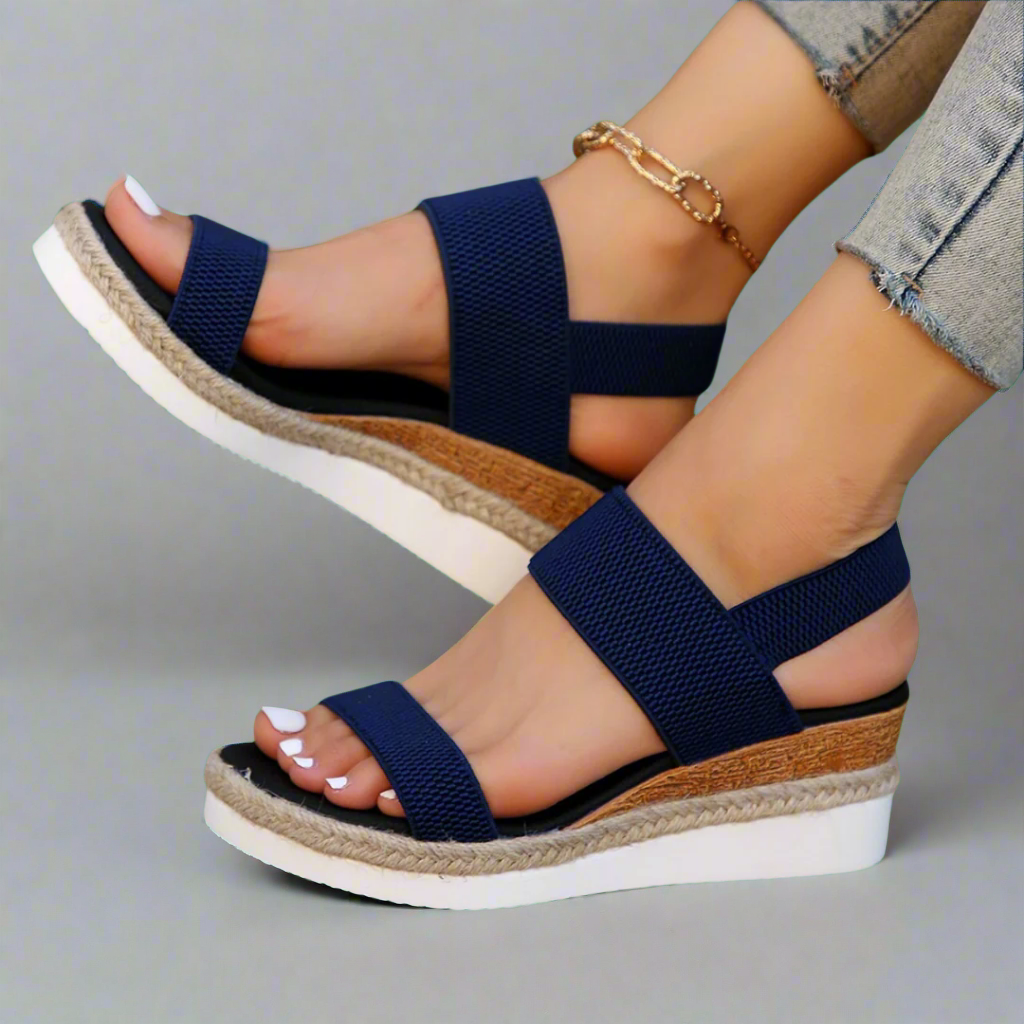 Alessia™ | Black Platform Sandals