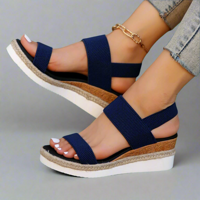 Alessia™ | Black Platform Sandals