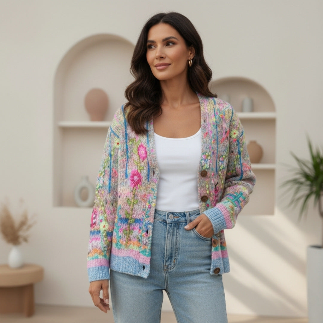 Teresa™ - Autumn Floral Cardigan