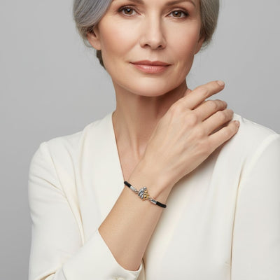 katy™ - Bracelet with cord and dog icon