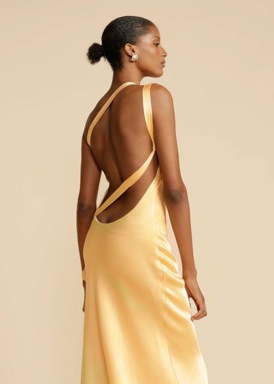 Celeste™ - Elegant Golden Dress