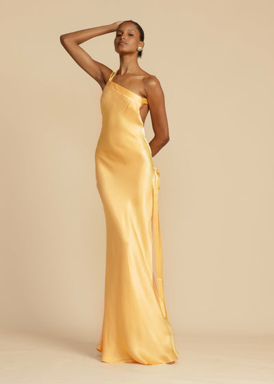Celeste™ - Elegant Golden Dress