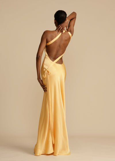 Celeste™ - Elegant Golden Dress