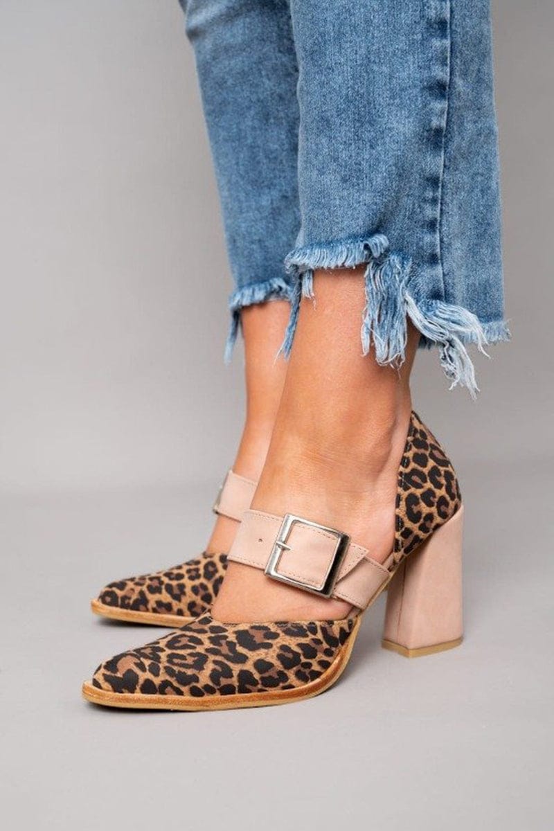 Lydia™ | Leopard Suede Heels