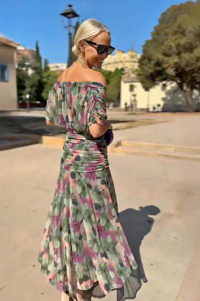 Almudena™ | Long Dress with V-Neck