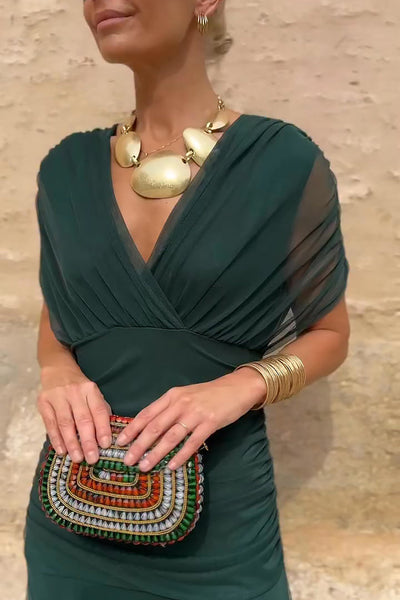 Almudena™ | Long Dress with V-Neck