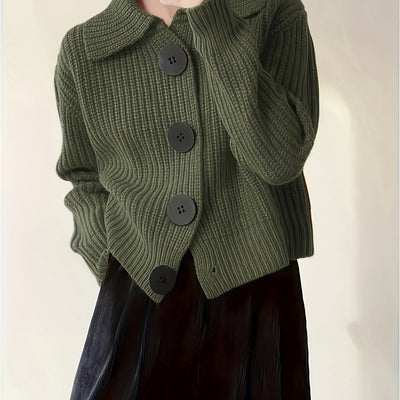Madeline™ – Ribbed Knit Cardigan