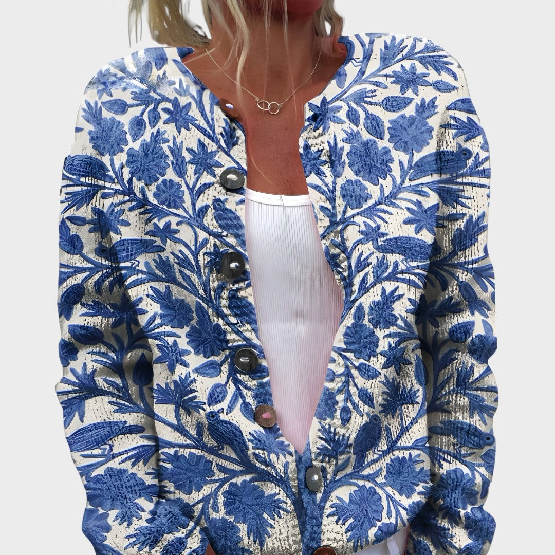 Benedita™ - Autumn Floral Cardigan