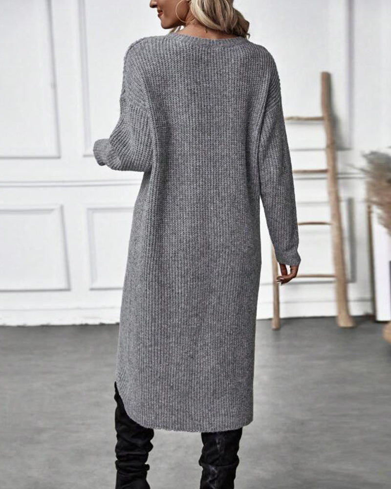 Mavery™ - Long Dress Style Sweater