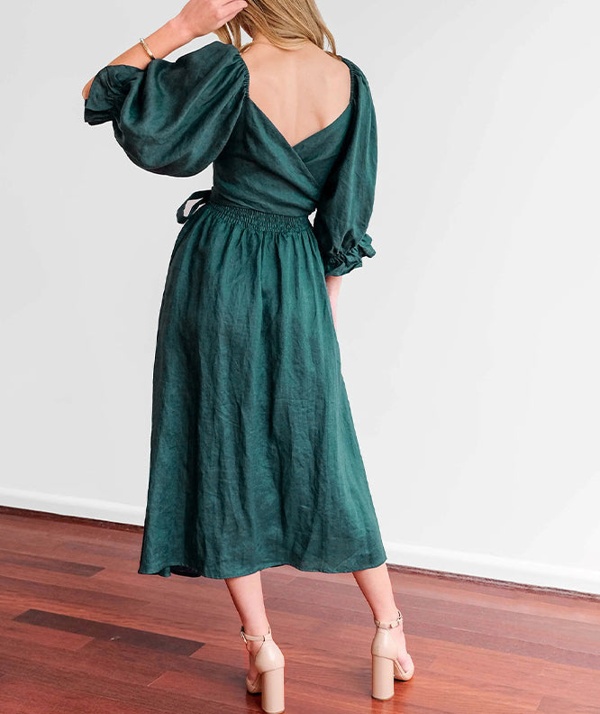 Mariah™ - Bow Dress with Long Sleeves