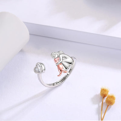 Anne™ - Ring with Dog Icon (Pink)