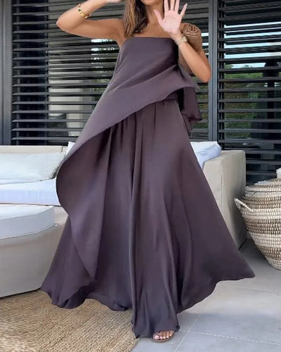 Nuria™- Long Layered Two-Piece Dress