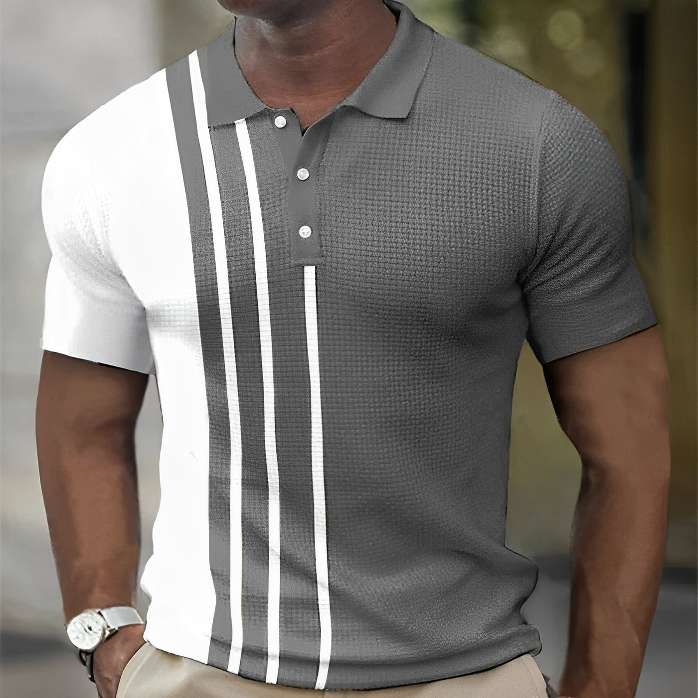 ANDREA  |  POLO SLIMFIT A RIGHE