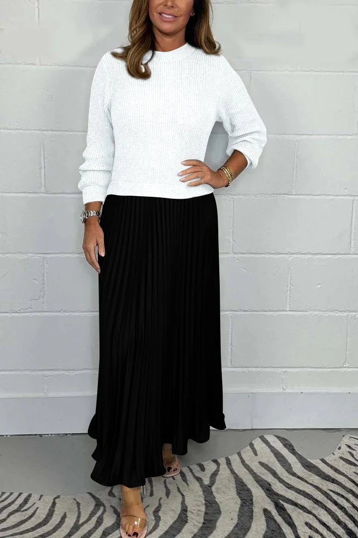Elina™ - Jersey with Pleated Skirt in One