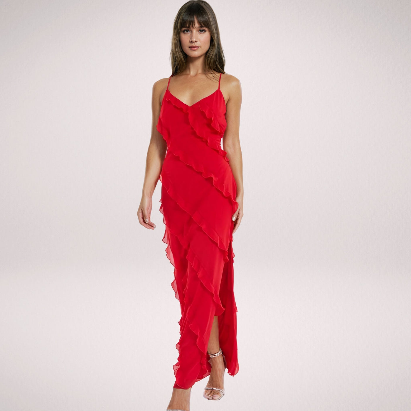 Violeta™ - Elegant Long Dress with Ruffles