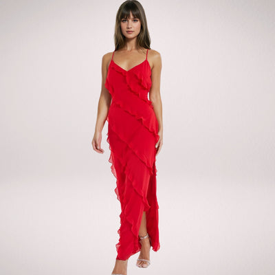 Violeta™ - Elegant Long Dress with Ruffles
