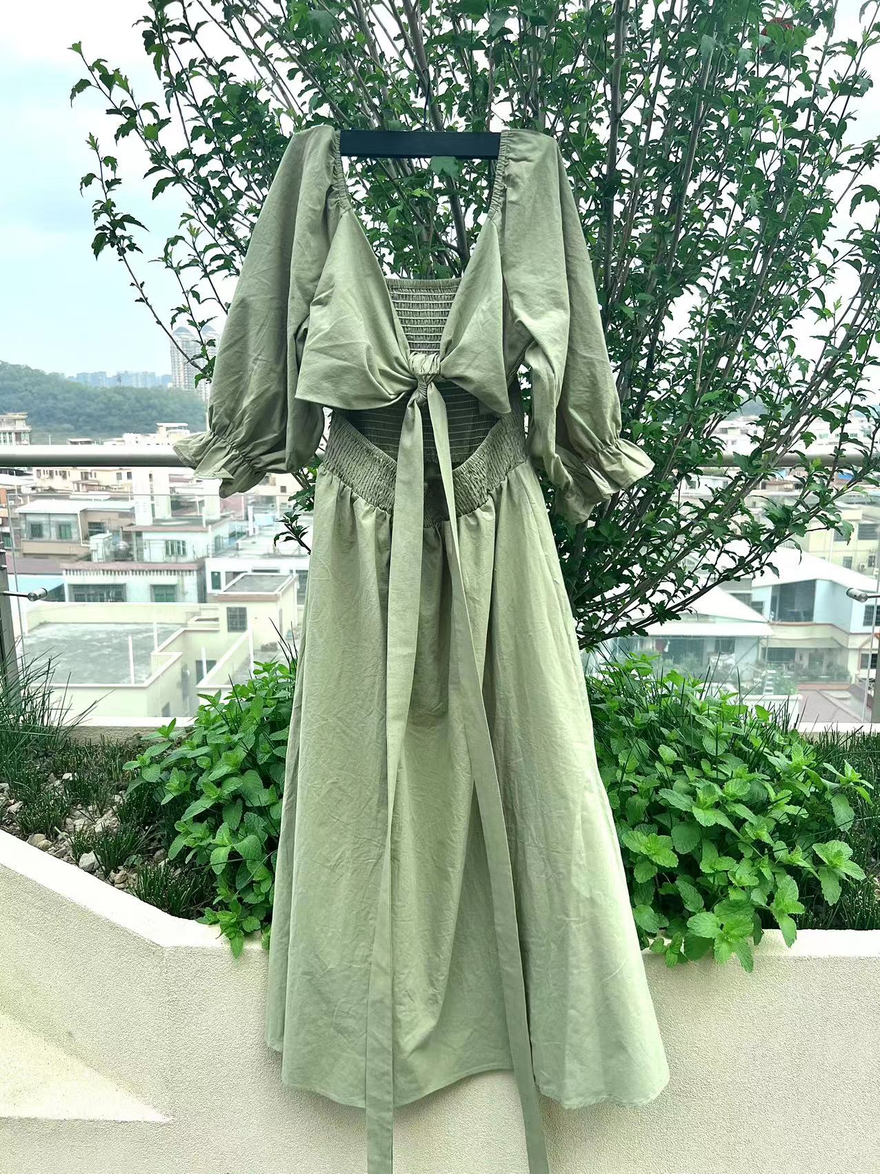 Mariah™ - Bow Dress with Long Sleeves