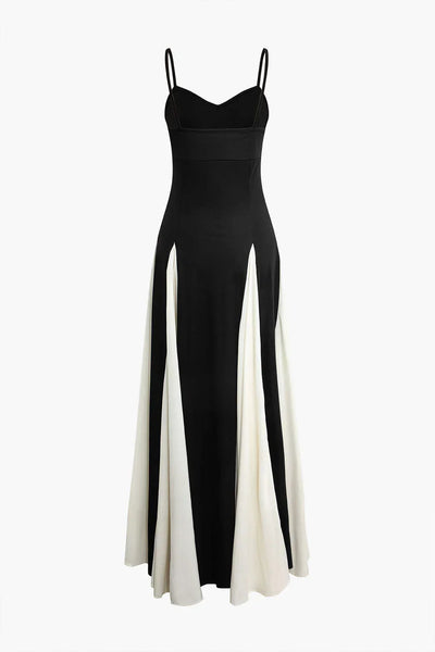 Sunny™ - Long Black and White Dress