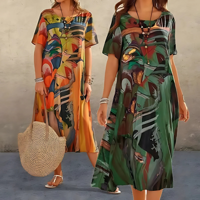 Filomena™ | Abito a Fiori Comodo