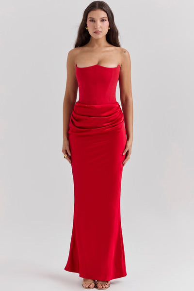 Patricia™ - Long Dress Satin Finish