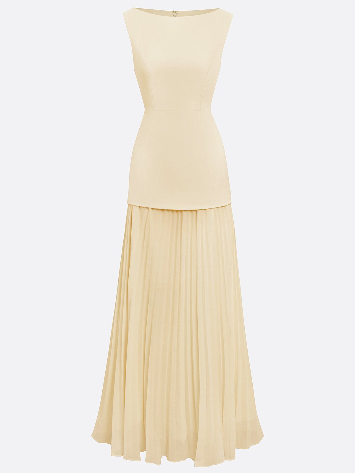 ELVIRA™ | Vestito lungo plissettato di design