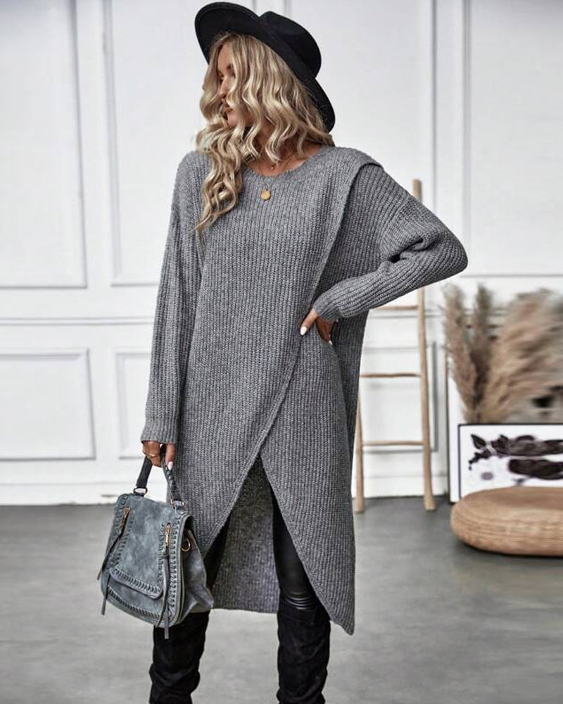Mavery™ - Long Dress Style Sweater