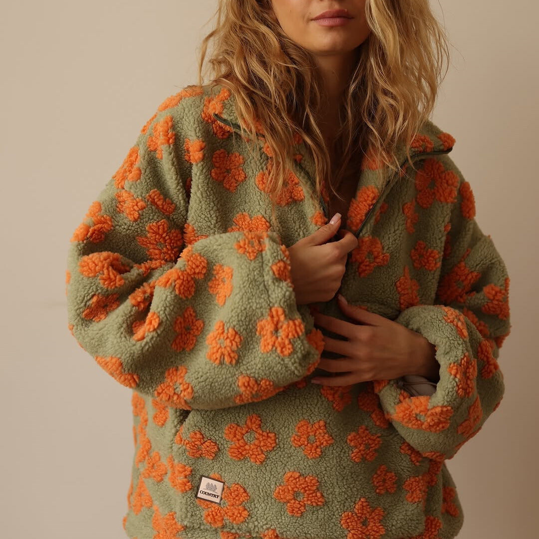Amalia™ – Boho Sherpa Pullover