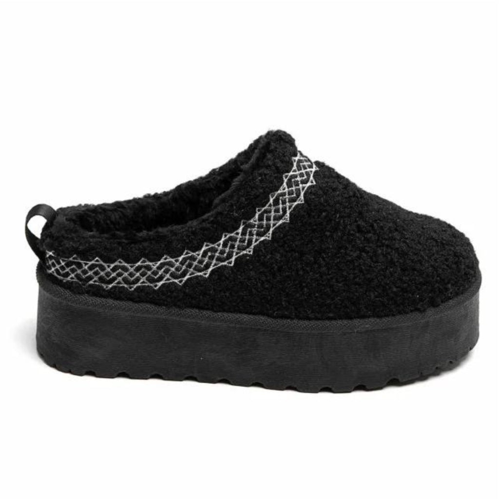 Aimee ladies' plush boots 8909 - Black