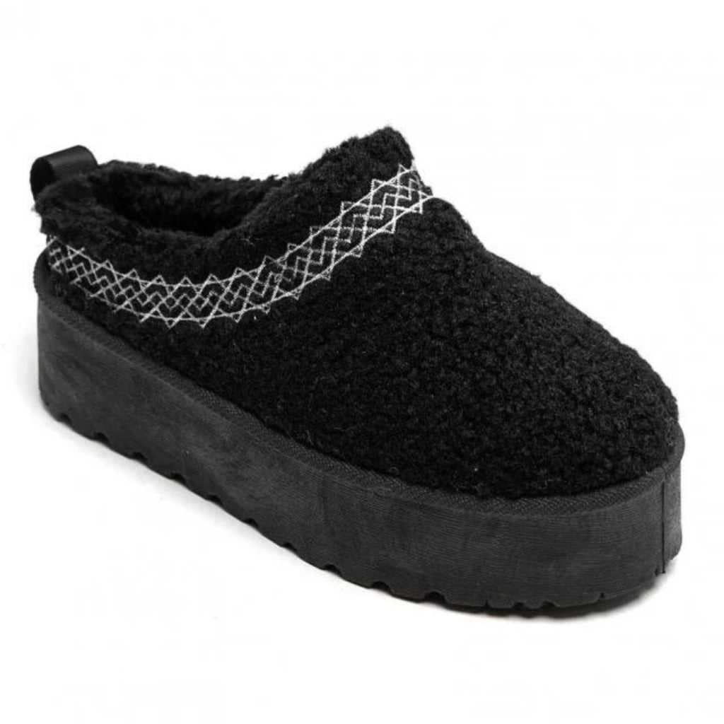 Aimee ladies' plush boots 8909 - Black