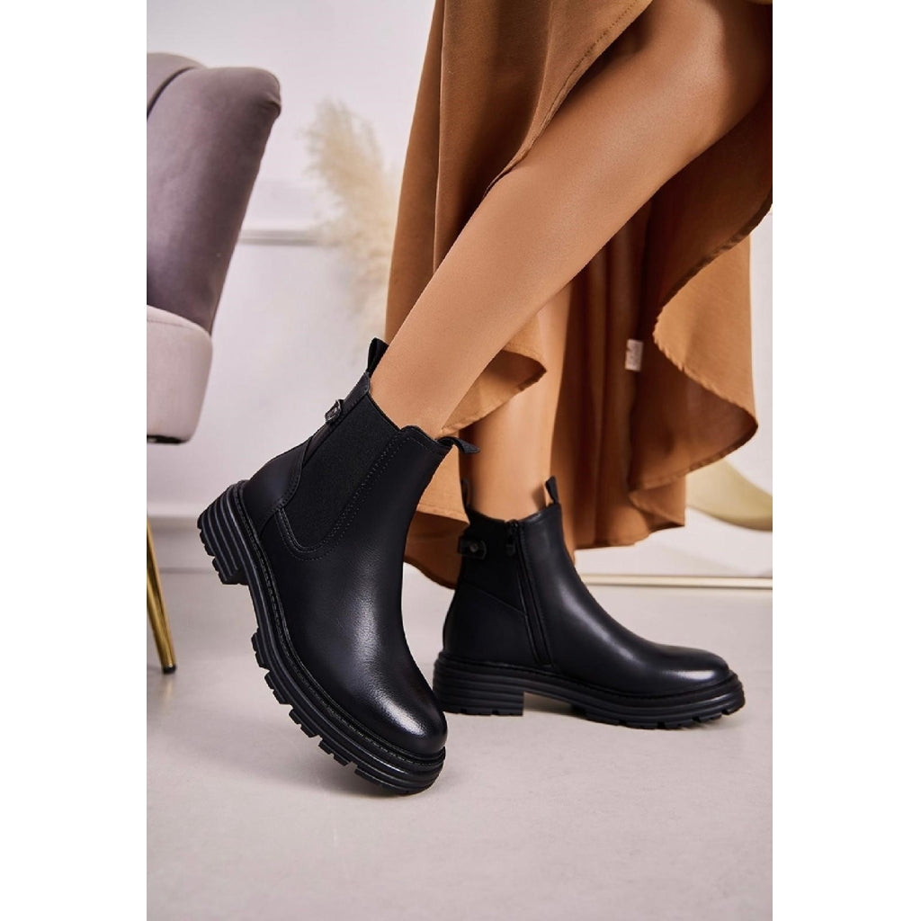 Amandine women's ankle boots 1047 - Black