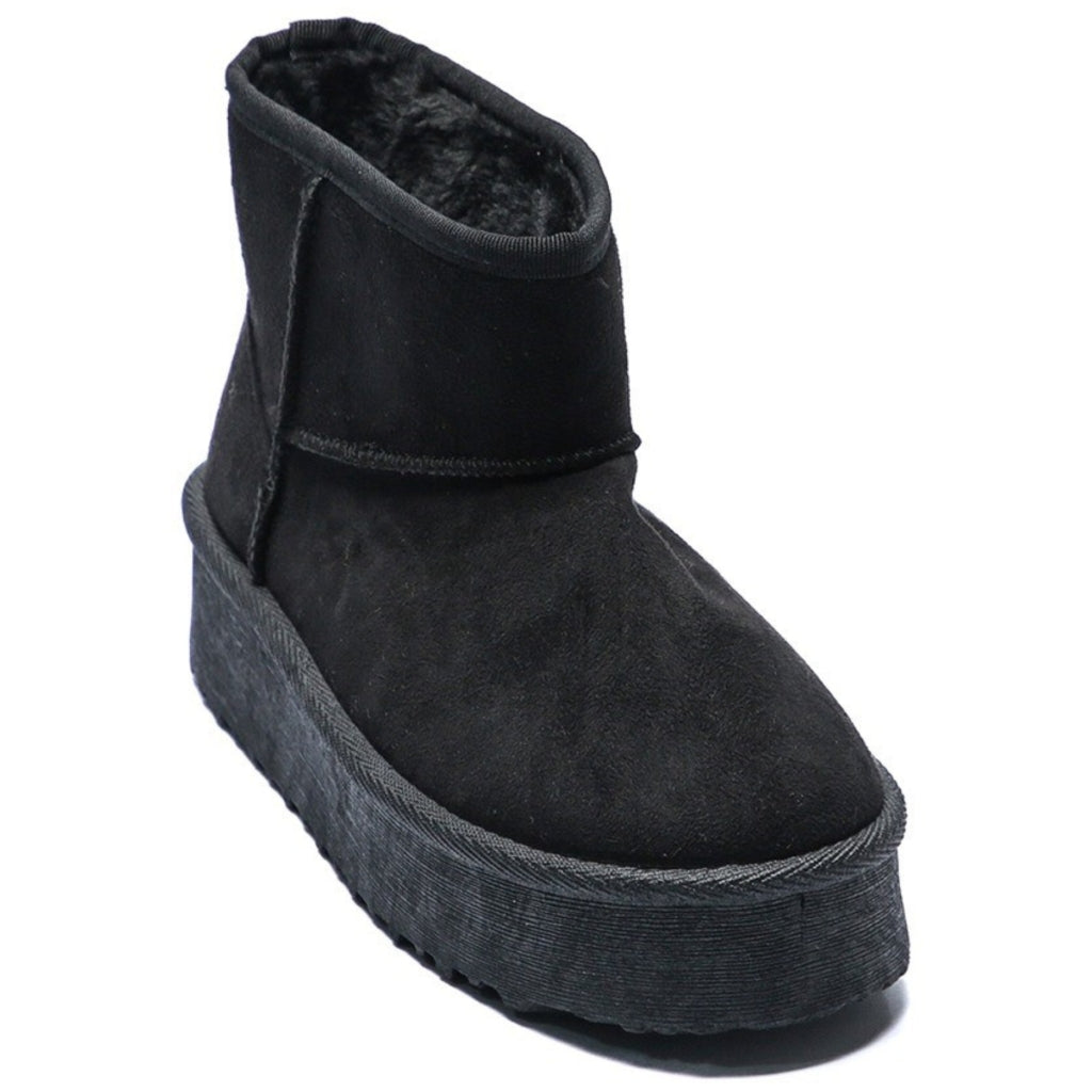 Ariane ladies' plush boots WD145 - Black