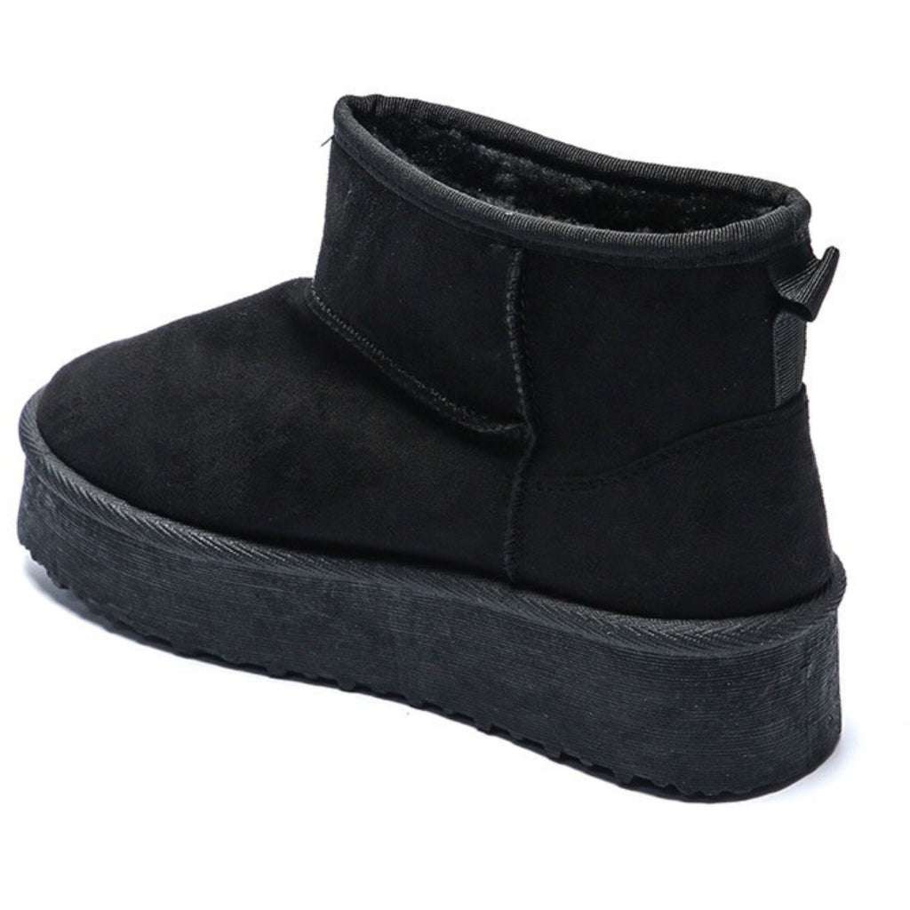 Ariane ladies' plush boots WD145 - Black