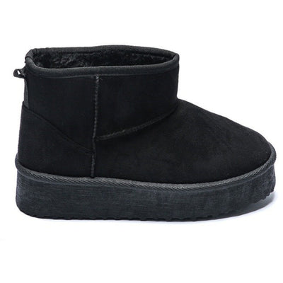 Ariane ladies' plush boots WD145 - Black