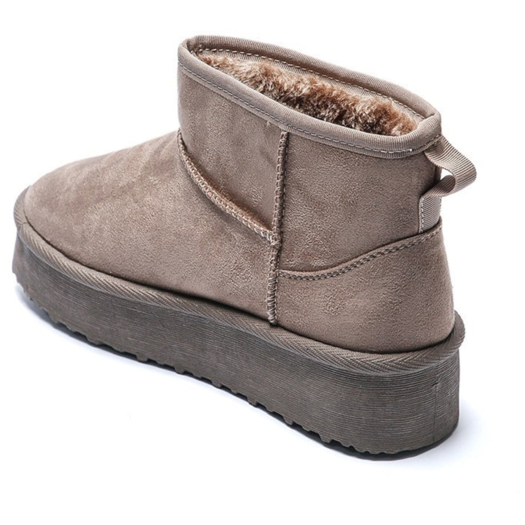 Ariane ladies' plush boots WD145 - Khaki