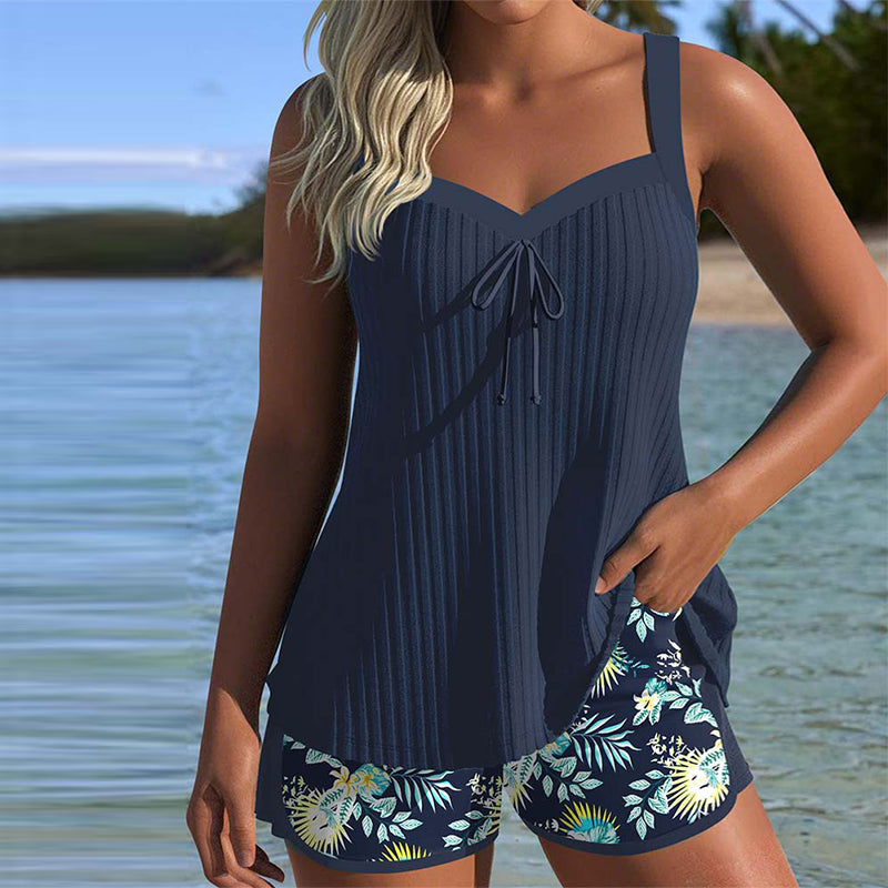 Clara™ | Completo Tankini a Fantasia Floreale