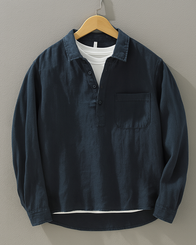 ANDREA | CAMICIA COTONE‑LINO