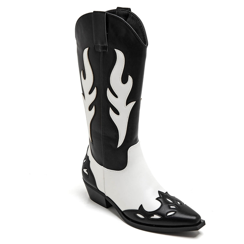Abby Dame cowboy boot 9632A - Black