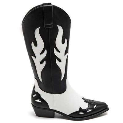 Abby Dame cowboy boot 9632A - Black